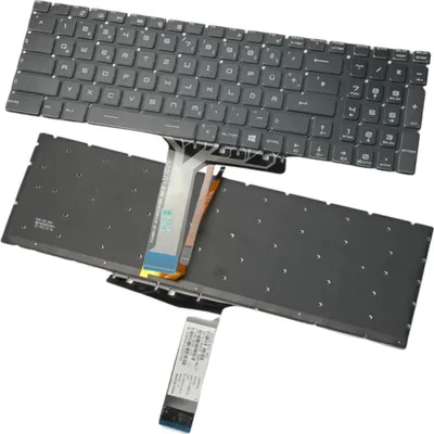 Produktbild von Trade-Shop Original Laptop Notebook Tastatur Keyboard Deutsch QWERTZ für MSI GT62 GT63 GL62 GL63 GL72 GP72 GT72 WS60 mit Hintergrundbeleuchtung (RGB)