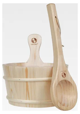Produktbild von Sauna Starter Set - Saunakübel 4,0 Liter mit Saunakelle ca. 40cm