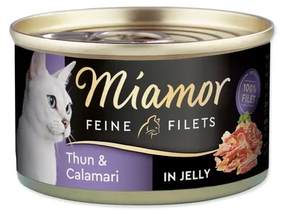 Produktbild von Miamor Feine Filets Adult Thunfisch mit Calamari in Gelee 100g