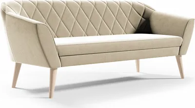 Obrázok produktu pre BETTSO Klasická 3-miestna pohovka Škandinávsky dizajn Drevené nohy Elegantná čalúnená pohovka do obývačky VIVA 3 Béžová