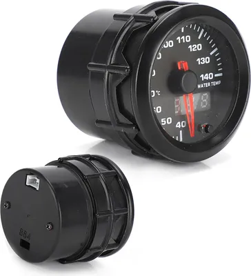 Produktbild von 2in 52mm Auto Elektronisches Wassertemperaturmessgerät Temperatur Analoganzeige mit Sensor 7 Farben LED Universal