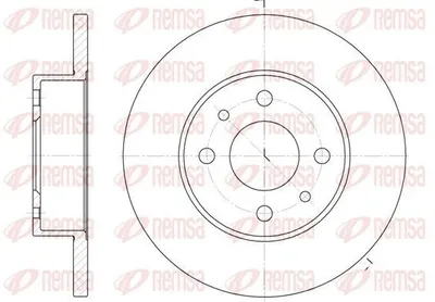 Produktbild von 2x REMSA Bremsscheibe 6111.00 vorne für FIAT Panda Schrägheck (141_) 147 240mm