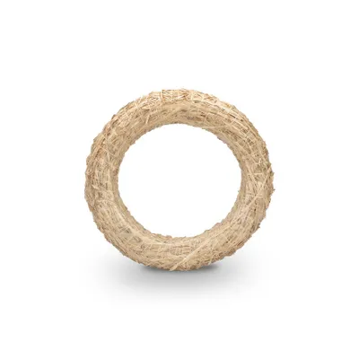 Produktbild von Strohkranz Natur, für Adventskranz Weihnachtskranz Türkranz in 7 Größen zur Auswahl, Größe:Ø 35 x 6 cm