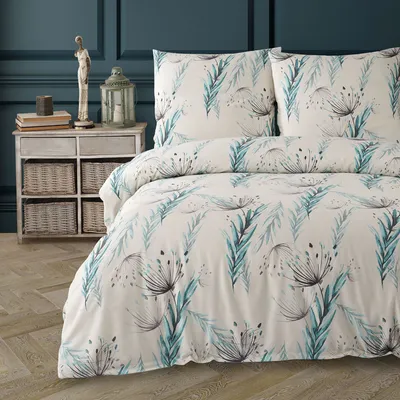 Produktbild von Buymax® Bettwäsche Bettbezug 200x200 cm, Kopfkissenbezug 80x80 cm 3 teilig Deckenbezug Set aus 80% Baumwolle, 20% Polyester mit Reissverschluss