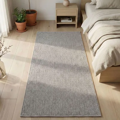 Obrázek produktu pro Carpetsale24 Koberec Obývací Pokoj Jednobarevný Bouclé Smy?kový Skandinávský Styl Odolný M?kký do Ložnice, Velikost: 60x110 cm