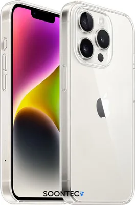 Produktbild von Backcover, SOONTEC Hülle für iPhone 14 Pro Max, Clear Case, Eleganter Schutz für Smartphon aus transparentem Premium Acryl