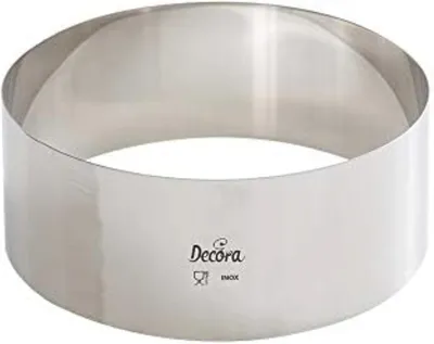 Produktbild von Dekorierer Reifen aus Edelstahl, Durchmesser 6 cm - Set mit 18 Stück