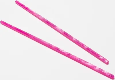 Image de G.F. Heim Söhne Baguettes en verre acrylique rose 24cm 39-19