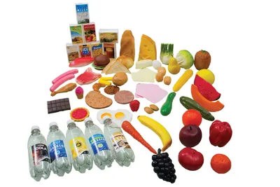 Produktbild von Lebensmittel Set 66tlg. für Kaufmannsladen oder Kinderküche