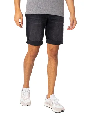Produktbild von Calvin Klein Jeans Herren Slim Denim Shorts, Schwarz