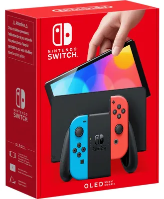 Obrázek produktu pro Nintendo Switch OLED, Nintendo Switch, NVIDIA Custom Tegra, Modrá, Červená, Analogový/digitální, Tlačítko domů, Tlačítko napájení, Knoflíky