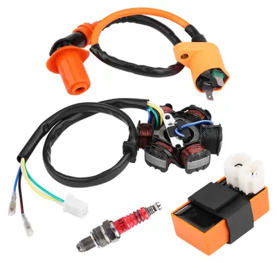Obrázok produktu pre Závodná zapaľovacia cievka CDI zapaľovacia sviečka magneto stator pre GY6 125cc 150cc moped skúter