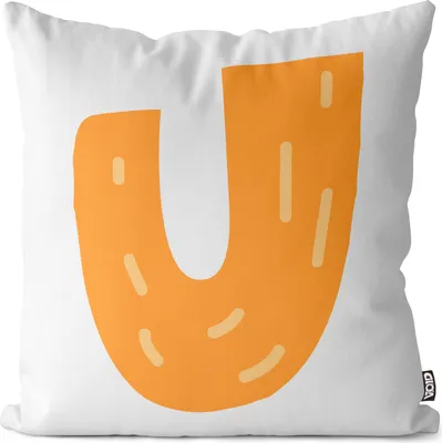 Produktbild von VOID U Alphabet Buchstabe Namen Kissenbezug Kissenhülle Sofakissen Kissen Deko Outdoor-Kissen Dekokissen