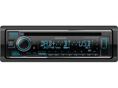 Zdjęcie produktu dla Kenwood KDC-BT740DAB, Czarny, 1 DIN, 50 W, 4.0 kan., 50 W, CD-R, CD-RW