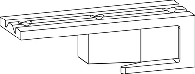 Image de GU HS Amortisseur pour rail de guidage supérieur P1850 argent