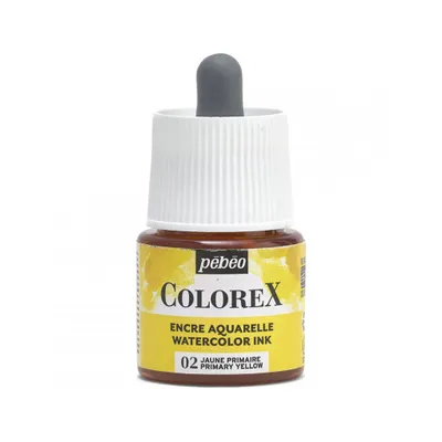 Image de Encre aquarelle Pebeo Colorex, 45 ml, jaune primaire