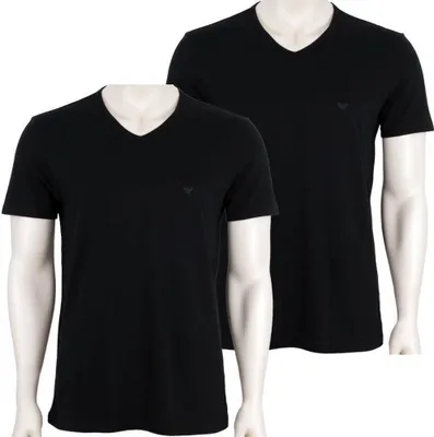 Produktbild von EMPORIO ARMANI 2P V-NECK T-SHIRTS           2 schwarz S