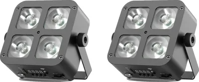 Obrázek produktu pro LED par reflektor, dobíjecí, více režimů ovládání, 2 jednotky, zástrčka EU