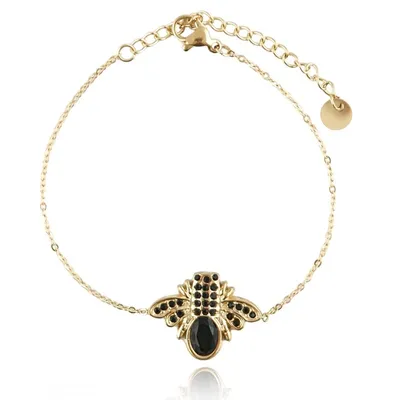 Produktbild von armband aus 14k vergoldetem Chirurgenstahl BST1478