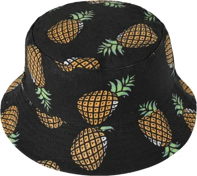 Productafbeelding van Zonnehoed met bloemenprint - Vissershoed - Strandhoed - Canvas - Eén maat - 100% polyester, Omtrek 54,5-59 cm - Zomerhoed