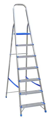 Obrázok produktu pre Samostatný hliníkový rebrík 226 cm, 6 priečok + plošina – DR1106