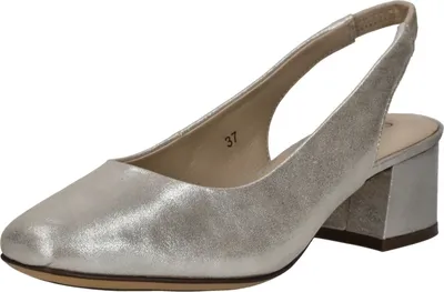 Produktbild von Caprice Damen Sling Pumps Absatzschuhe crème beige metallic 38