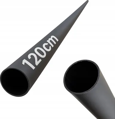 Immagine prodotto di Tubo - Tubo d'acciaio - 120 cm - ⌀ 19 mm - Nero - Verniciato a polvere - Ringhiera per scale - Riempimento balaustre