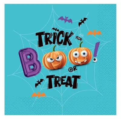 Image de 20 Servietten Halloween Kürbis Trick or Treat