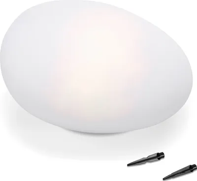Produktbild von esotec Dekorativer Solar Leuchtstein Smart Stone Kugelleuchte outdoor 106102
