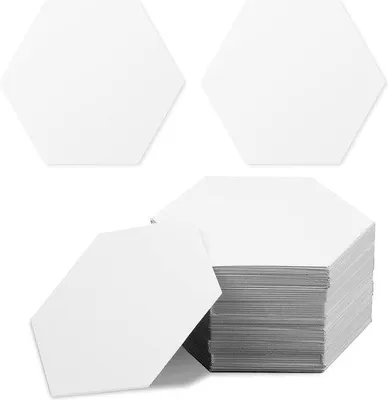 Produktbild von Famanu Hexagon-Papier-Schablonen Set 300 Stück - 25,6 cm