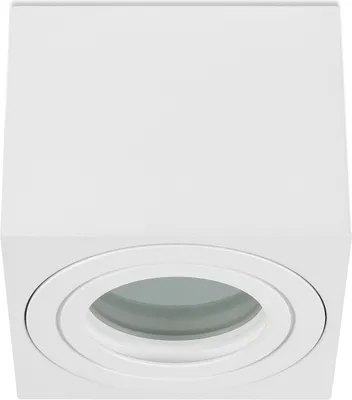 Produktbild von Sweet LED Aufbaustrahler Bad eckig flach Aluminium weiß IP44 Aufbauspot