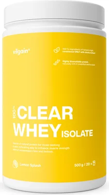 Productafbeelding van Vilgain Clear Whey Isolate, 500 gram, citroensmaak