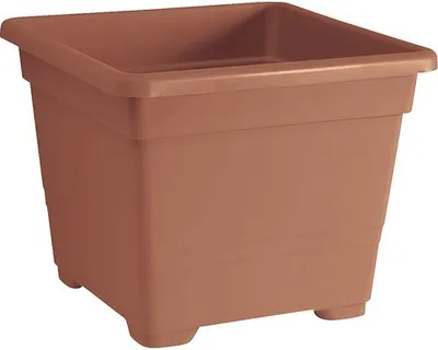 Obrázok produktu pre Kvetináč plastový Quadrato 54x54x42 cm terakota