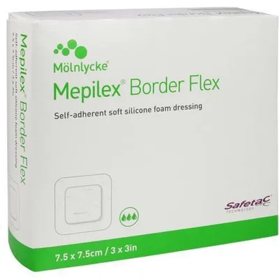Produktbild von MEPILEX Border Flex Schaumverb.haft.7,5x7,5 cm