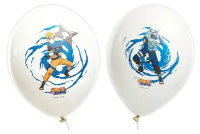 Image de 6 ballons Naruto, 27 cm, Image générée par une IA
