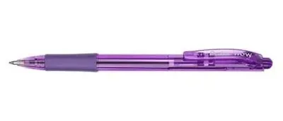 Guľôčkové pero, 0,35 mm, stláčací mechanizmus, PENTEL "BK417", fialová