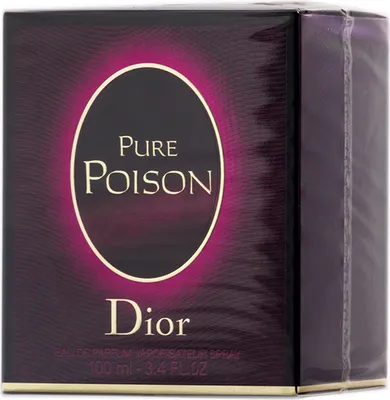 Obrázek produktu pro Dior Pure Poison, Ženy, 100 ml, Nedoplnitelná lahvička, Bergamot, Pomerančový květ, Pižmo