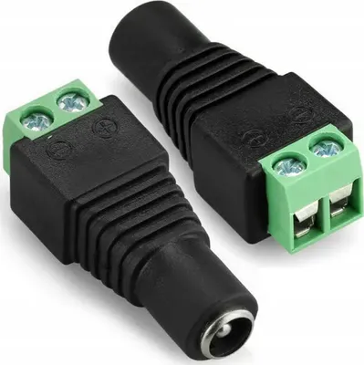 Zdjęcie produktu dla Gniazdo CCTV 5,5mm / 2,1mm - żeński
