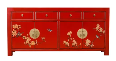 Image de Fine Asianliving commode chinoise buffet chinois armoires chinoises meubles armoire orientale asiatique 180x85x40