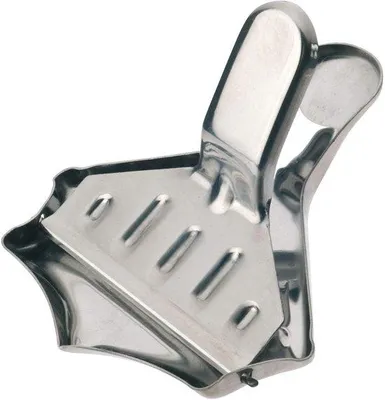 Imagen del producto de Ibenzoa®: Exprimidor de cítricos compacto de acero inoxidable. Exprimidor manual para limones y otras frutas cítricas, de 8,5 x 7,1 x 1,9 cm, 38 g, apto para lavavajillas, con mangos ergonómicos
