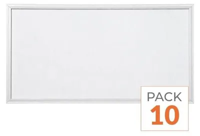Image de Pack de 10 - Panneau LED CCT 60x30cm BLANC 30W - 3000K/4000K/6000K