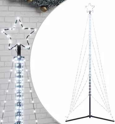 Obrázok produktu pre vidaXL LED vianočný stromček 525 LED studená biela 302 cm