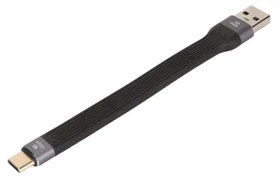 Obrázek produktu pro Kabel USB samec – USB typu C samec, vysokorychlostní kabel USB 3.0 Gen 2 s rychlostí 10 Gb/s, krátký nabíjecí kabel, kabel USB typu C na USB A