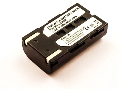 Produktbild von Akku für Samsung VP-DC165W Li-Ion 7,4 Volt 700 mAh schwarz.