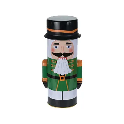 Imagen del producto de Caja de almacenamiento metálica "Louskáček" de color verde, dimensiones 24,5 x 8,5 cm
