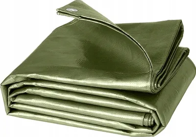 Zdjęcie produktu dla Bradas Plandeka 3x5m | 90g/m² | Wodoodporna | Aluminiowe Oczka | Zielona