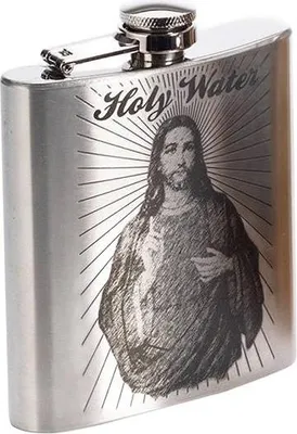 Produktbild von Flachmann für einen Junggesellenabschied, Geschenk für einen jungen Jungen, Weihwasser