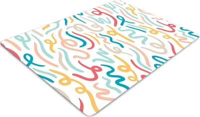 Produktbild von Stuhlunterlage Bürostuhlunterlage 120 cm x 90 cm Bodenmatte Bürostuhlunterlage - Kalligraphie