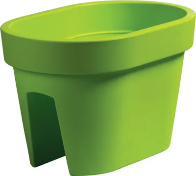 Obrázek produktu pro Sada 3 balkonových truhlíků na květiny truhlík na zábradlí balkonový truhlík na zábradlí hrnec 39,5 cm | 12,3 Lime balkonový truhlík na květiny oválný