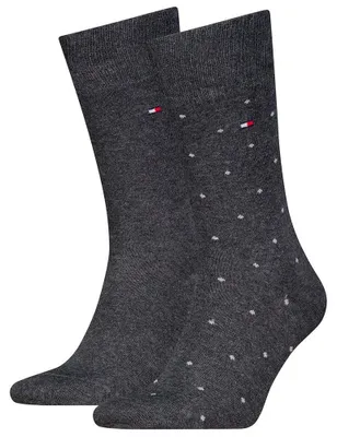 Obrázok produktu pre Pánske ponožky Tommy Hilfiger Dot Classic, farba antracit, veľkosť 43-46 EU